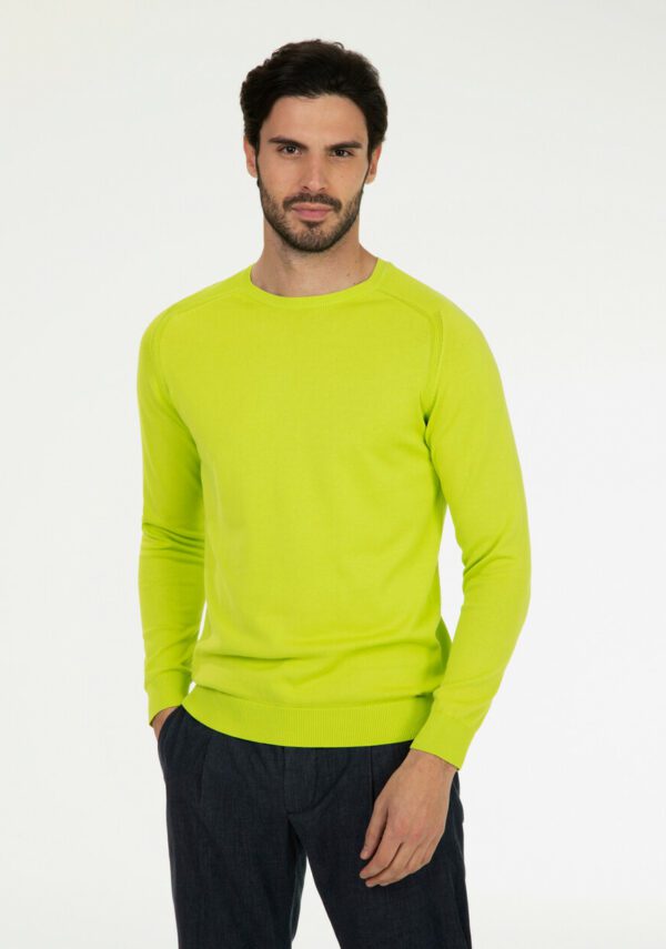 Maglia girocollo punto riso