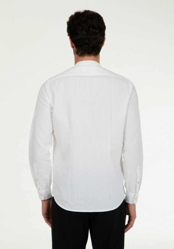 Camicia coreana seersucker