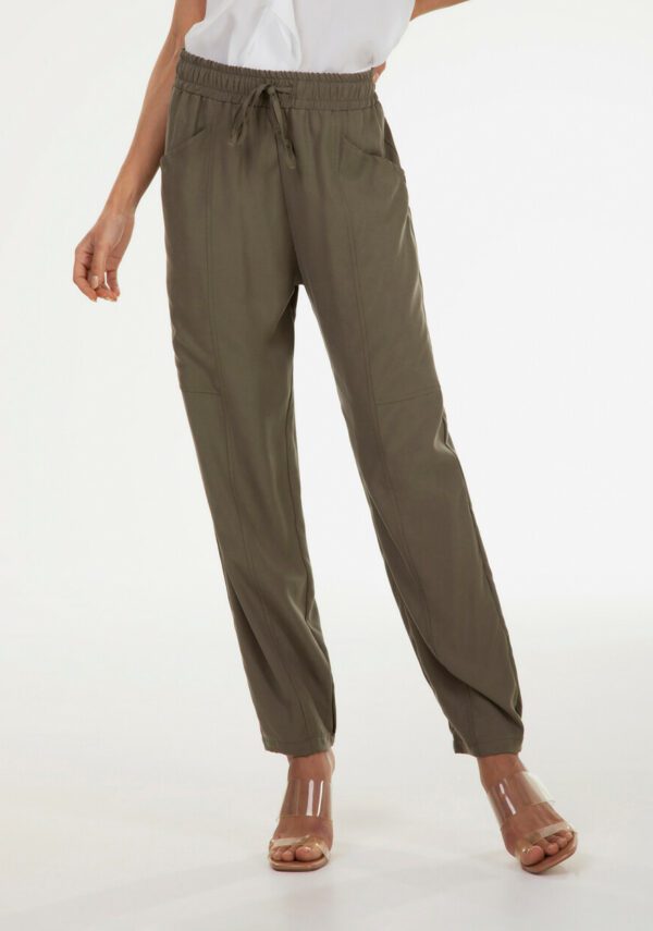 Pantalone tasconato in tencel