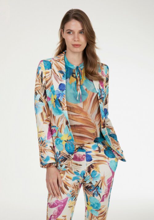 Blazer stampa fiori