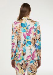 Blazer stampa fiori - immagine 2