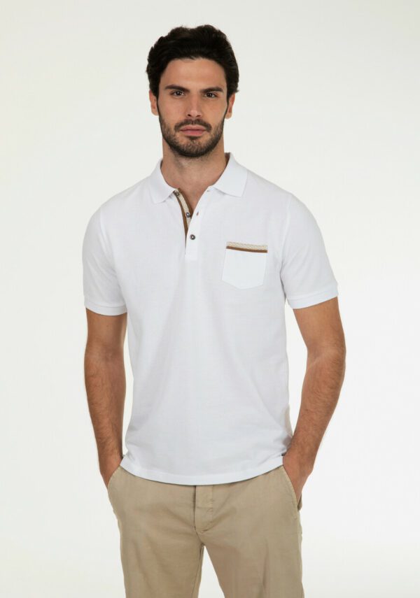 Polo piquet con taschino