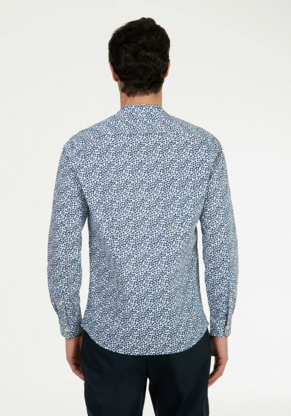 Camicia coreana micro fiorata