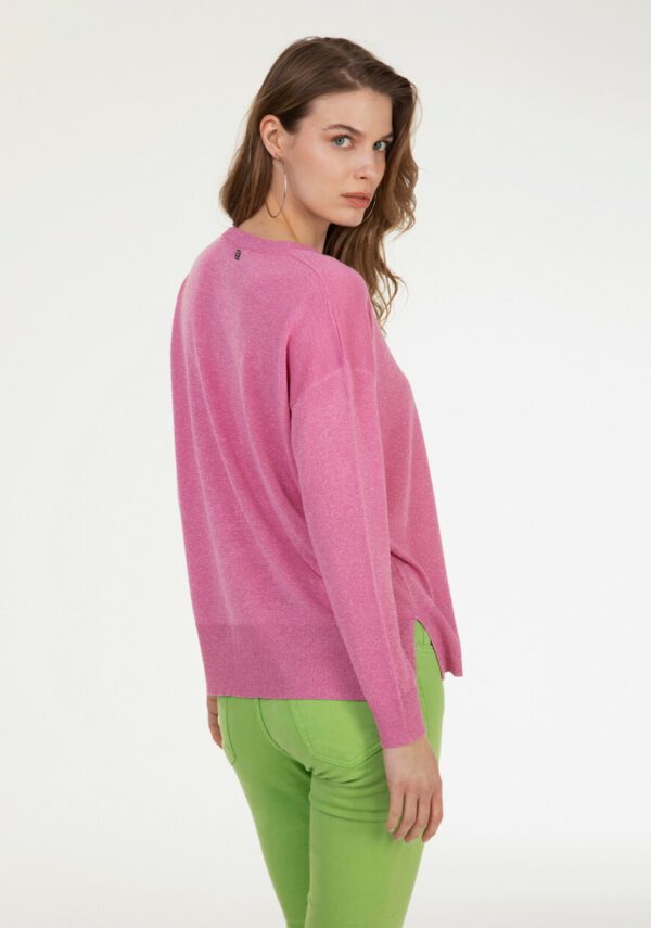 Maglia girocollo lurex