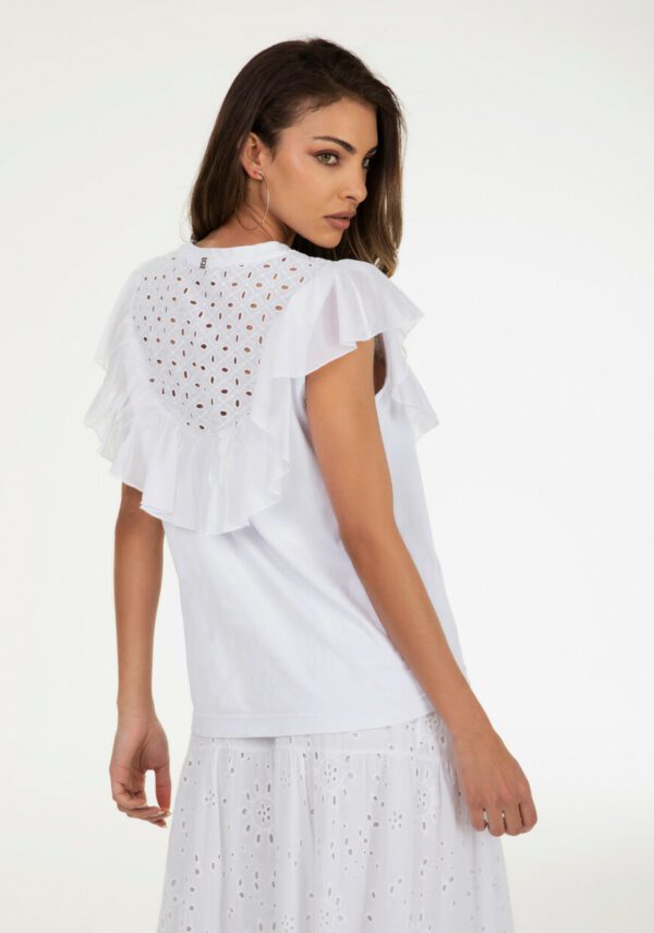 T-shirt  con rouches