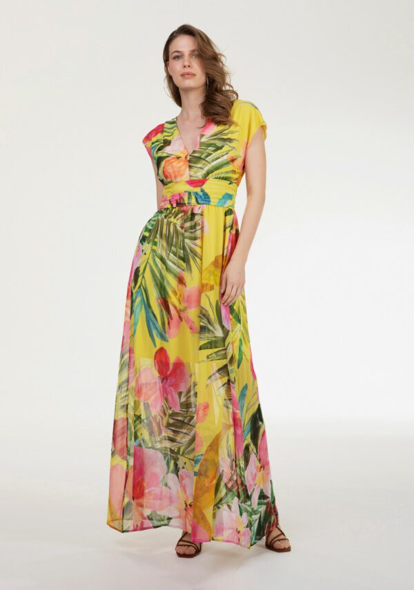 Abito georgette stampa fiori