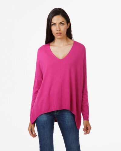 Maglia over scollo a v
