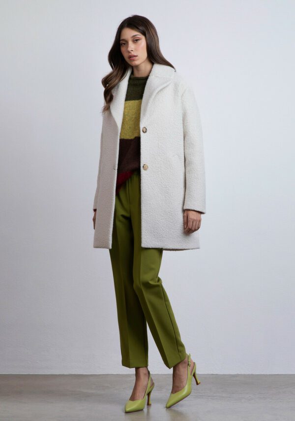 Cappotto lungo boucle