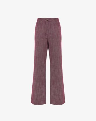 Pantalone straight effetto denim