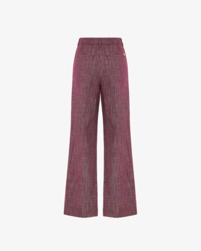 Pantalone straight effetto denim