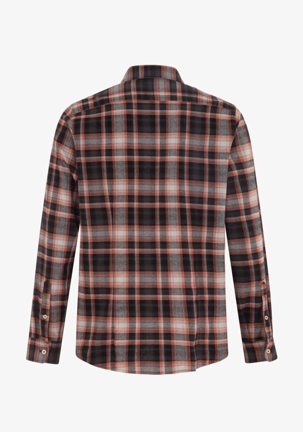 Camicia check collo francese