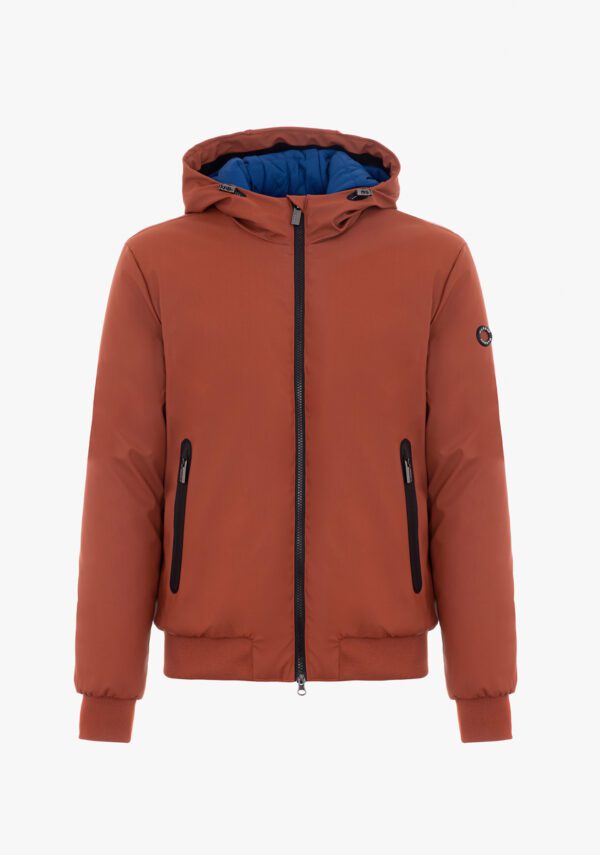 Bomber cappuccio soft touch