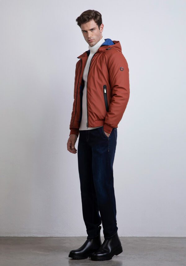 Bomber cappuccio soft touch