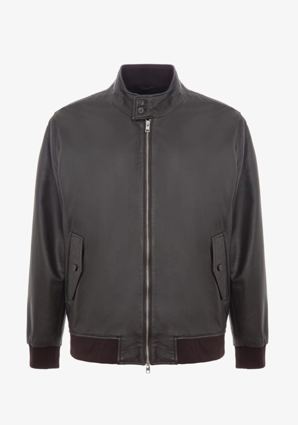 Bomber lupetto vera pelle