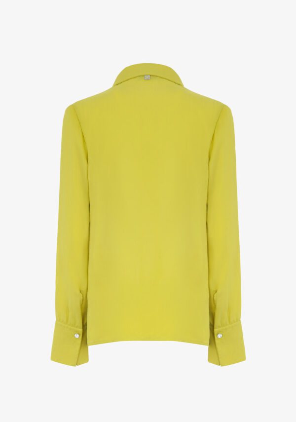 Camicia in georgette con rouches