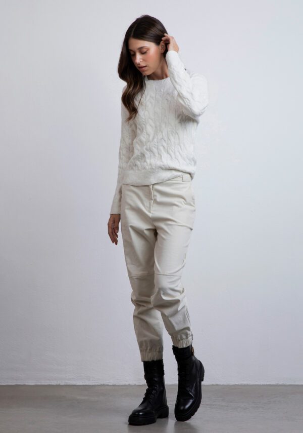 Pantaloni jogger velluto rigato