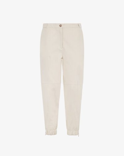 Pantaloni jogger velluto rigato