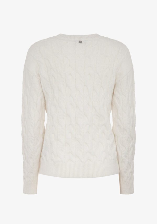 Maglia girocollo trecce