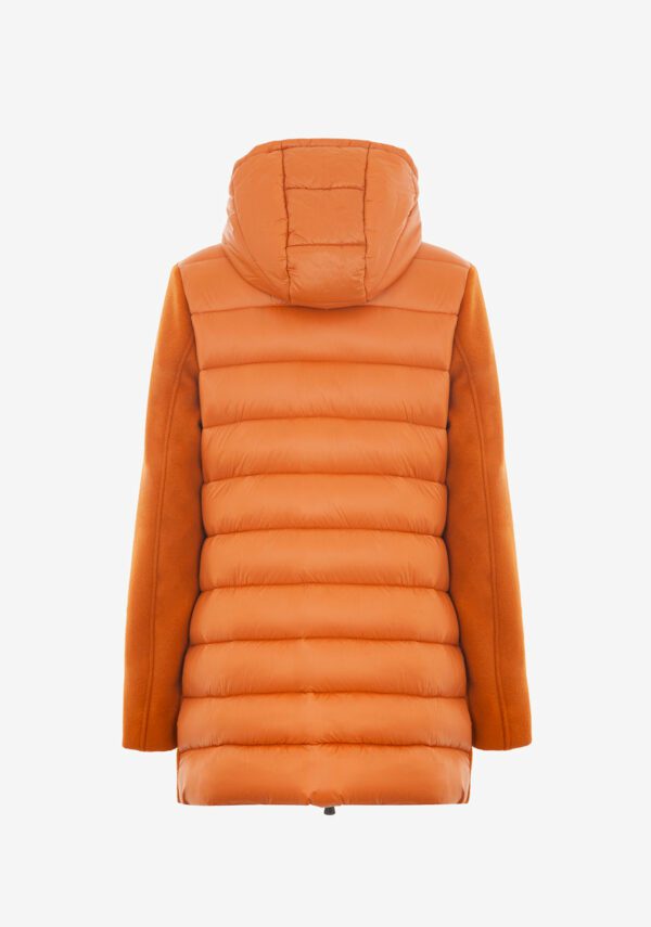 Cappotto in panno e nylon