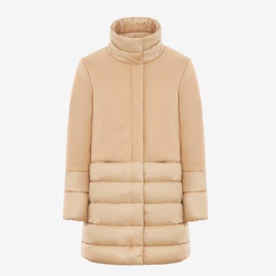 Giubbino lungo panno e nylon