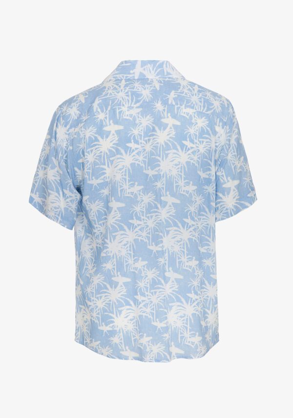 Camicia collo riviera stampata