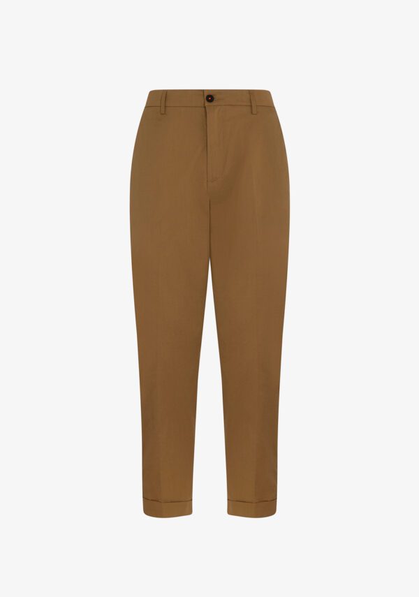 Pantaloni cropped pima cotton