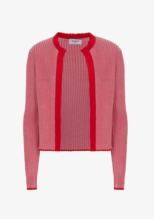 Cardigan bicolore