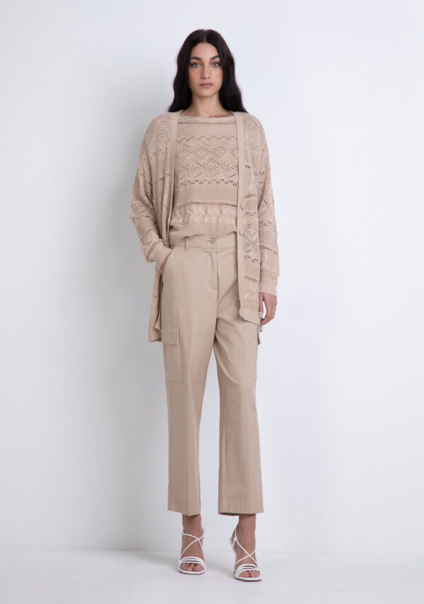 Cardigan traforato