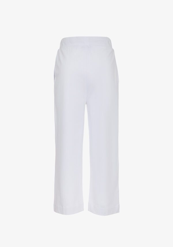 Pantalone cropped in felpa