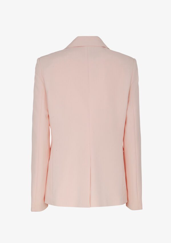 Blazer in bielastico con collo a revers