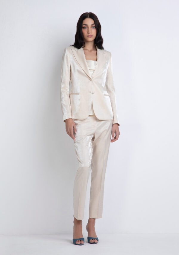 Blazer tessuto cangiante