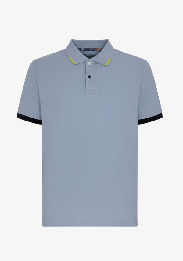 Polo dettagli stampati
