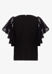 T-shirt con maniche in pizzo sangallo – Markup Italia