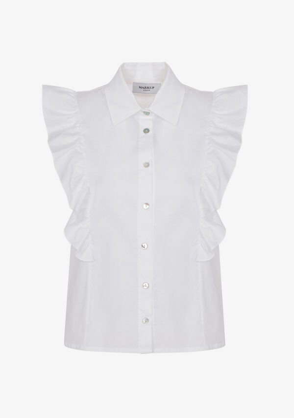 Camicia smanicata con rocuhes