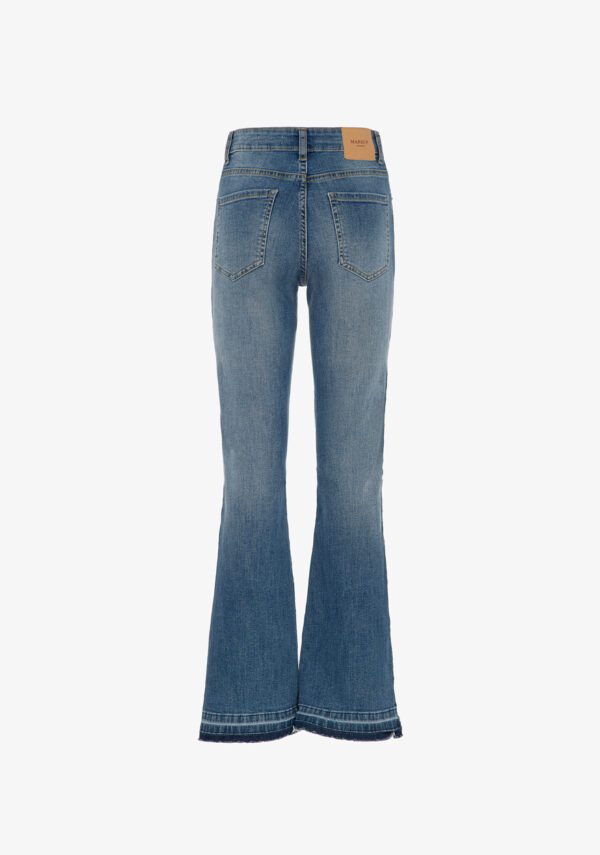 Jeans denim flare cinque tasche