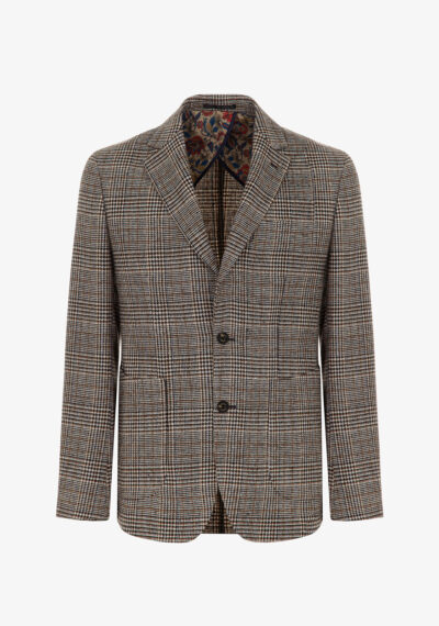 Blazer monopetto check