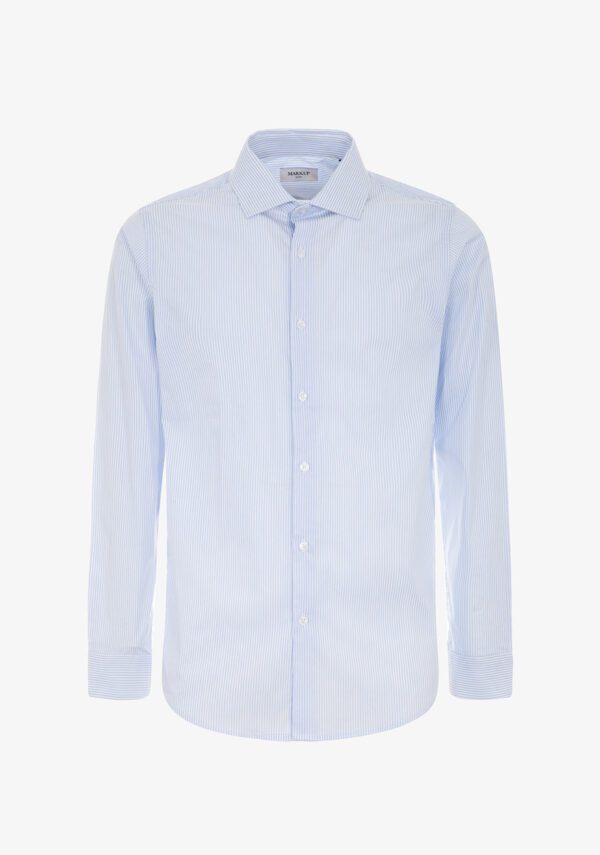 Camicia collo francese rigata