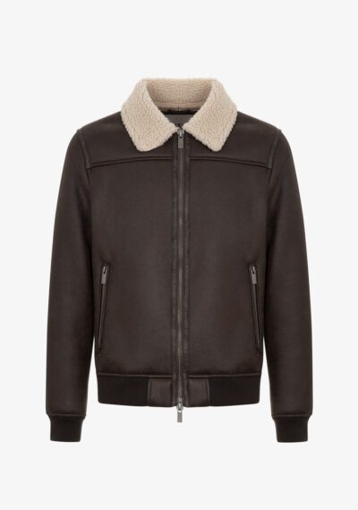 Giubbotto shearling aviatore