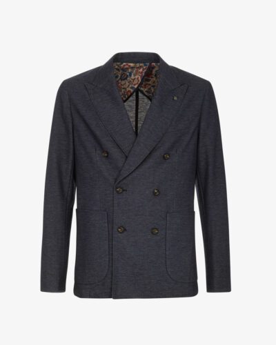 Blazer doppiopetto maglia bicolor