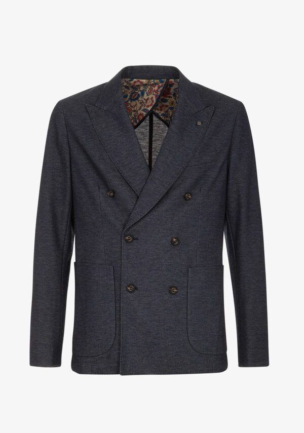 Blazer doppiopetto maglia bicolor