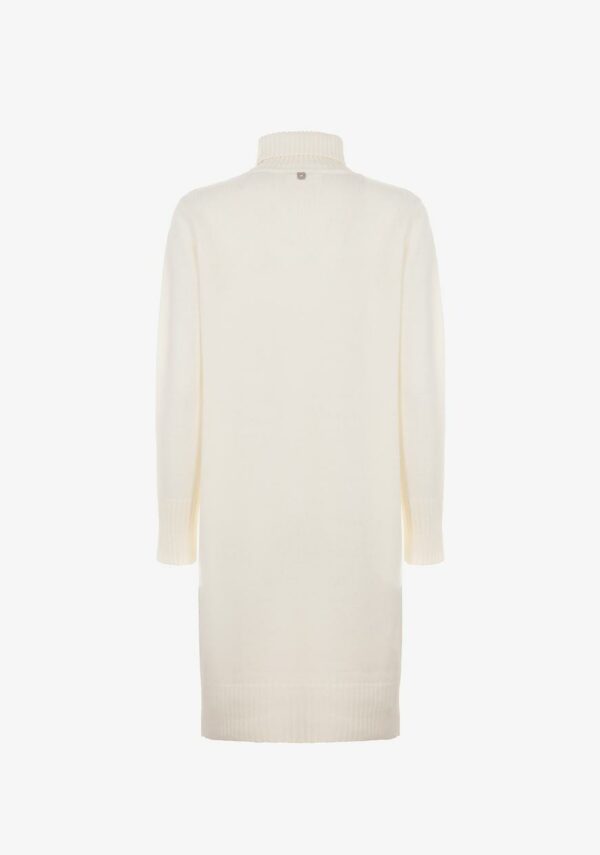Vestito dolcevita con treccia