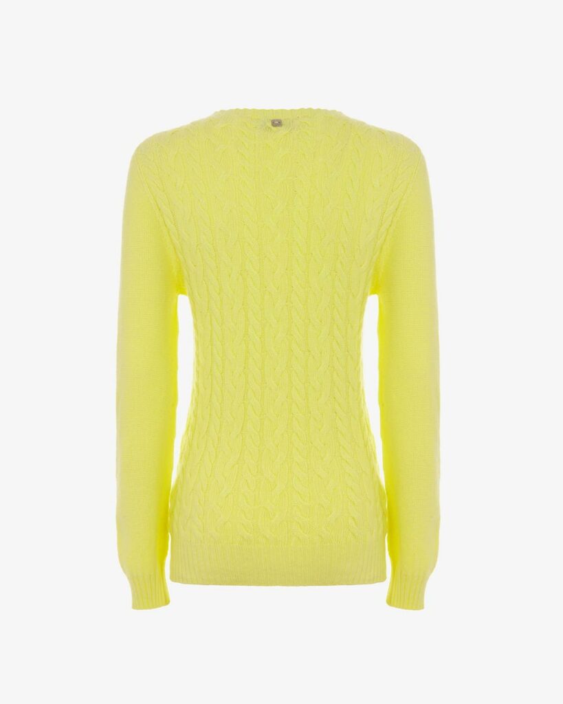 Pullover misto cashmere trecce
