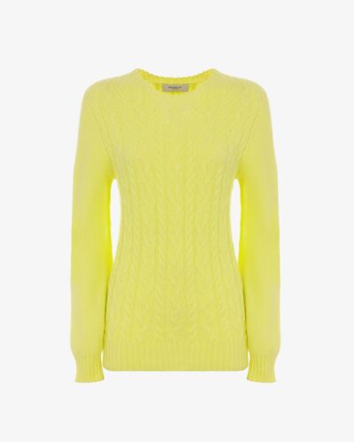 Pullover misto cashmere trecce