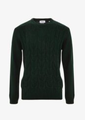 Maglia girocollo a trecce