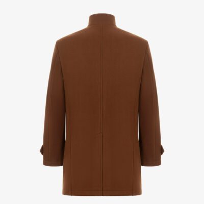 Cappotto collo lupetto panno