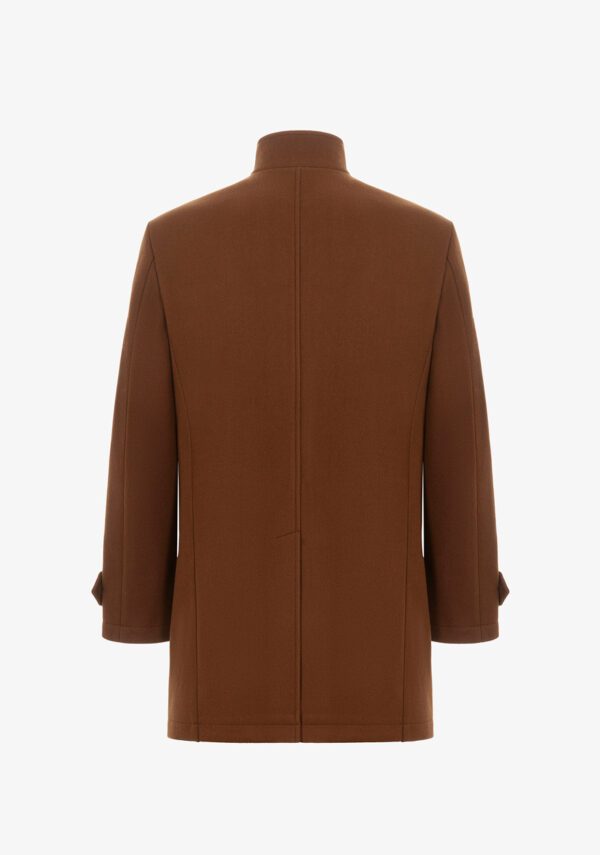 Cappotto collo lupetto panno