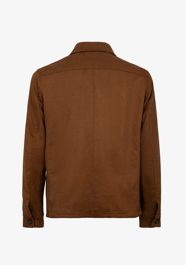 Overshirt effetto camoscio
