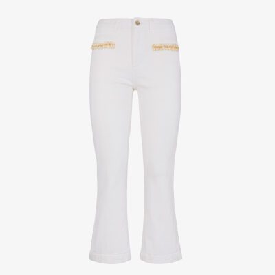 Bull peonia flare cropped con catene