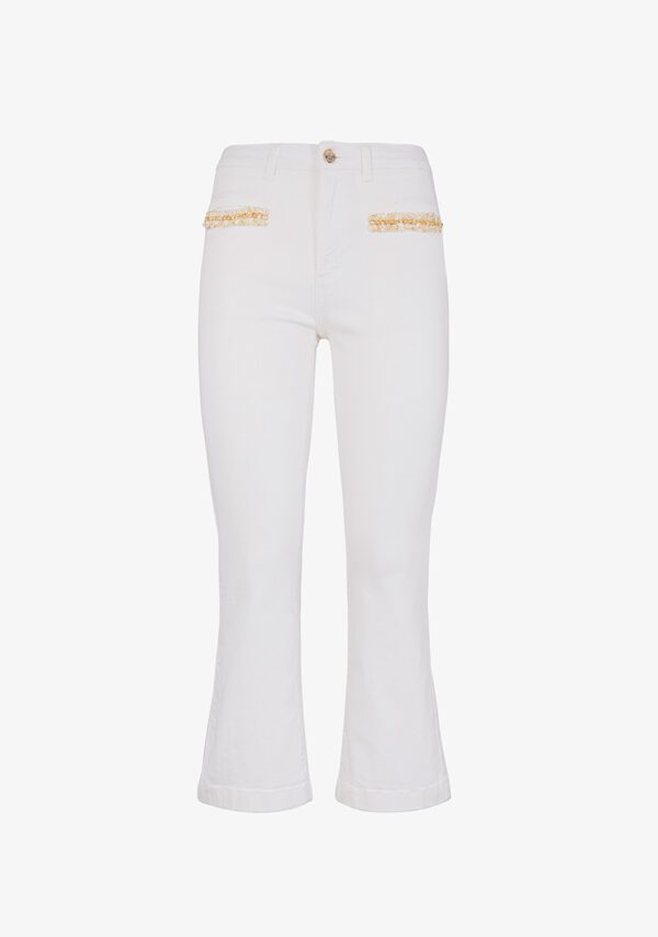Bull peonia flare cropped con catene