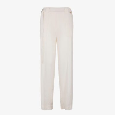 Pantalone straight in tessuto fluido